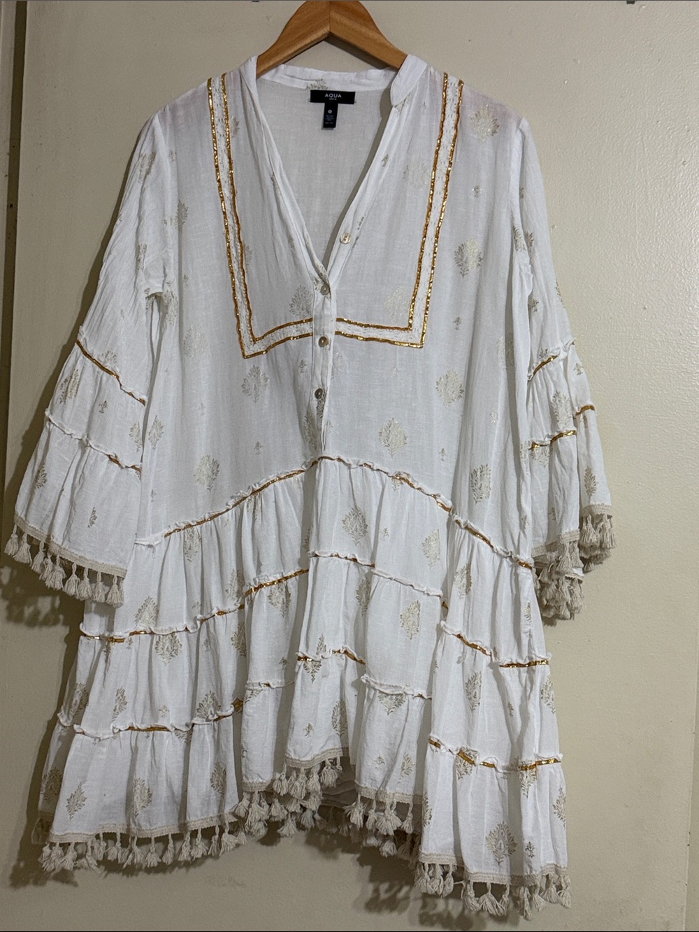 Aqua Boho dress